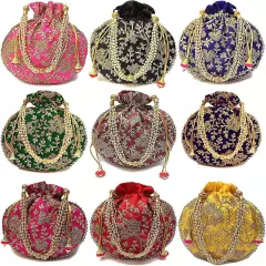 Rajasthani Potli Bag |Stylish Bag Women | Ethnic Handbags Embroidery Multicolour