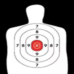 B-27E [B27E] Silhouette Target Reversed Red Center [22.5" x 34.5"] (50 targets)