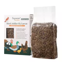 Natural Black Soldier Fly Larvae for Chickens 85X More Calcium than Mealworms