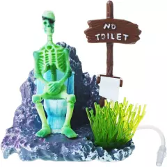 Pirate Skeletons on Toilet Live Action (Light Blue)