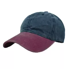 Plain Adjustable Military Solid Washed Cotton Polo Style Baseball Cap Dad Hat