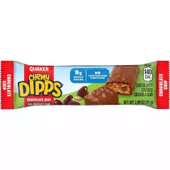 Quaker Chewy Dipps Granola Bars, Chocolate Chip, 1.09 oz Each 34 ct.