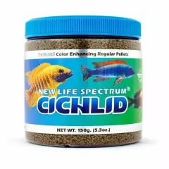 New Life Spectrum Cichlid Pellets 150g Color Enhancing Fish Food 702124