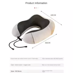 U-Shaped Travel Neck Pillow for Neck, Head and Chin Soft For Resting