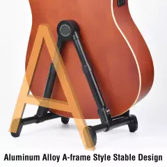 Foldable A-Frame Guitar Stand Portable Guitar Floor Stand Non-slip Silicone 