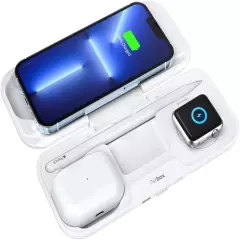 Momax AirBox Wireless Power Bank MA01 Apple Watch& Products - 10000mah - White