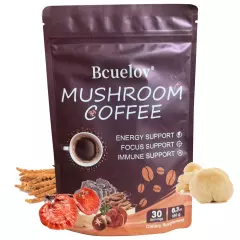 MULTI Mushroom Coffee,Organic- Good coffee (30 Servings)2000mg Enhances mood