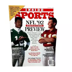 Inside Sports Magazine September 1992 Randall Cunningham Eagles Mark Rypien LP1