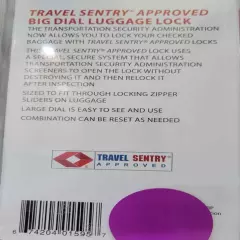 New 2 Travel Sentry TSA Locks Padlock w/ keys and Dial Lock 