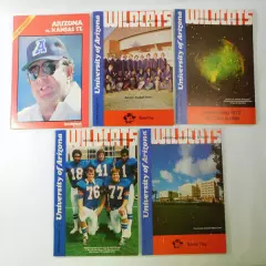 Lot of (5) Different 1975 to 1978 Arizona College Football Programs