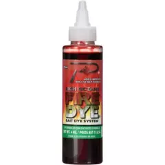 12 Bottles Pautzke HIGH OCTANE FIRE DYE Fish Bait 4 Ounce RED Fishing Formula