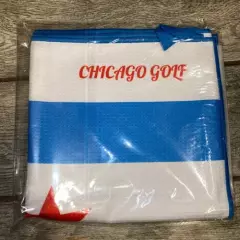 Chicago Golf Flag Tour Towel Microfiber Waffle Players Towel