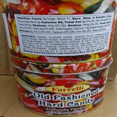 Mini Forrelli Christmas Hard Rock Flavor Candy 8oz Tin Holiday Gifts