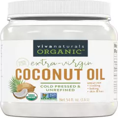 Viva Naturals Organic Extra Virgin Coconut Oil, 54 Fl Oz