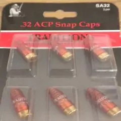 Traditions Snap Caps Plastic .32 ACP Pack of 6 # ASA32 New !