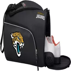 Officially Licensed NFL "Squadron" Duffel Bag, Black, 20" x 10.75" x 10.75"