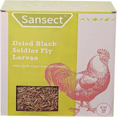 5LB Non-Gmo, High Calcium, Natural Dried Black Solider Fly Larvae for Chickens, 