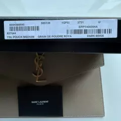 YVES SAINT LAURENT YSL Women’s Clutch Flap Medium!