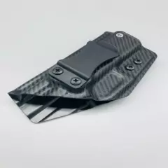 Fits a Glock 43 Black Carbon Fiber Kydex Inside Waistband IWB Holster US Veteran