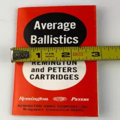 VINTAGE 1967 Average Ballistics Remington and Peters Cartridges Pocket Brochure