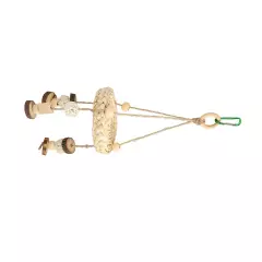 Bird Woven Swing Toy Natural Relieve Boredom Promotes Health Bird Woven Hammock