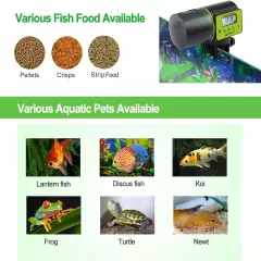 Auto Fish Feeder, Moisture-Proof Automatic Aquarium Tank Timer... 