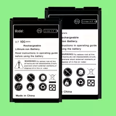 Long Life 2x 1850mAh Substitutable Extended Slim Li_ion Battery for AT&T LG B470