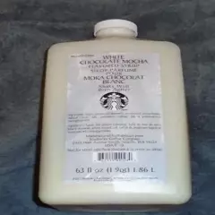 Starbucks White Chocolate Mocha Syrup 63oz.