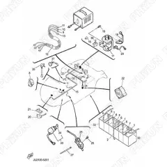 48V 2-Pin Charger Handle Plug & Receptacle Kit JR1-H235A-00 For Yamaha G19 & G22