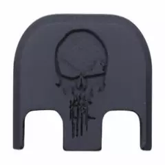 Rifle Skull - Blackout Finish - Aluminum Back Plate