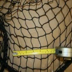 4' X 25' Black Square 1" Mesh Nylon Sports Netting #16 5/16" Poly Rope 500lb