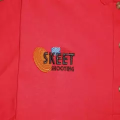 LARGE LH Skeet Pad RED 50/50 Dryblend POLO w/SKEET/Flag Embroidery