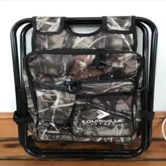 Set Pair 2 Portable Louisville Ladder Folding Camo Camping Hunting Hiking Stools