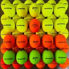 Srixon Soft Feel Assorted Color Golf Balls-Lot 50-4A High Grade (See Pix)