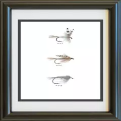 Adams 3 Fly Print, Dry, wet fly, nymph fly, fisherman gift, fly fishing gift, 