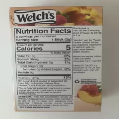 Welch's Strawberry Peach ~ Packets ~ Low Calorie ~ Drink Mix ~ Lot of 3