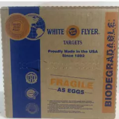 90 White Flyer Bio Clay Targets Orange Top Skeet Trap Shooting Targets Box