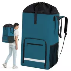 Laundry Basket Backpack, Freestanding Laundry Bag for Dorm, Backpack Teal