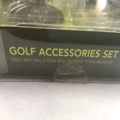 Harrods Golf Accessories Set Bag Tag 3 Tees Ball Market Pitch Repair