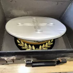 USMC Officer's Visor Service Cap or Hat With Box