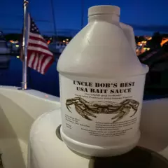 Uncle Bob's USA Bait Sauce, Crab, Shrimp, 100% Natural, Attractant Bait Oil 32oz