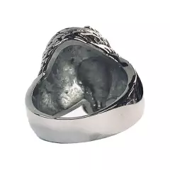 Stainless Steel Men’s Biker Style Ring Dragon Skull Size 9.5 - 16 Grams