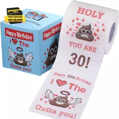 Happy 30Th Birthday Toilet Paper Novelty Birthday Gifts Party Decorations Birthd