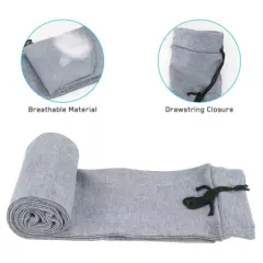 6 Pcs Silicone Treated Gun Protection Socks Rifle Storage Cover Sleeves 55" Gray