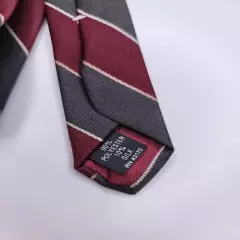 Egon Von Funstenberg Mens Formal Necktie 53"Lx3"W Burgundye/Gray Neck Tie