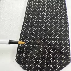 Gucci Men's Black Striped & Logo Neck Tie $295