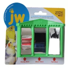 JW Pet Company Activitoys Fun House Mirror Bird Toy Colors may Vary 6.5 x 6.2...