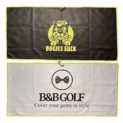 B&B Golf Bogies Suck Golf Towel. Micro- Fiber 32inx15in