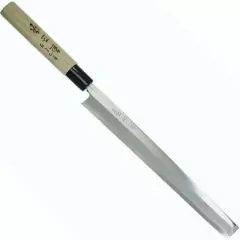 Kanetsune Takobiki 180mm White Steel Plastic Bolster Magnolia Wood Handle KC-536