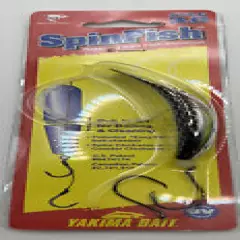 Yakima SpinFish 3.0 *Silver Black Scale” Rigged * CHROME* Lure NEW